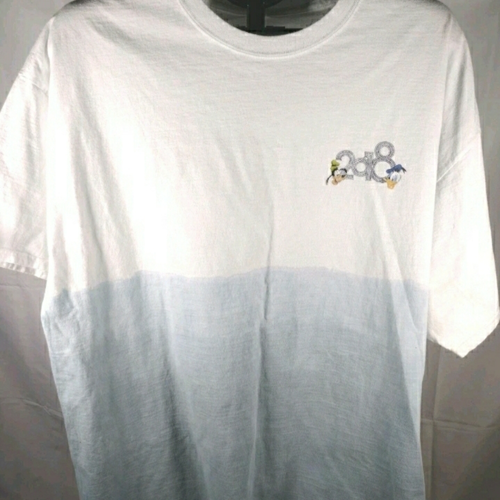  Disneyland × Hanes Unisex Mickey Mouse and Donald Duck Ombre 3XL T-shirt